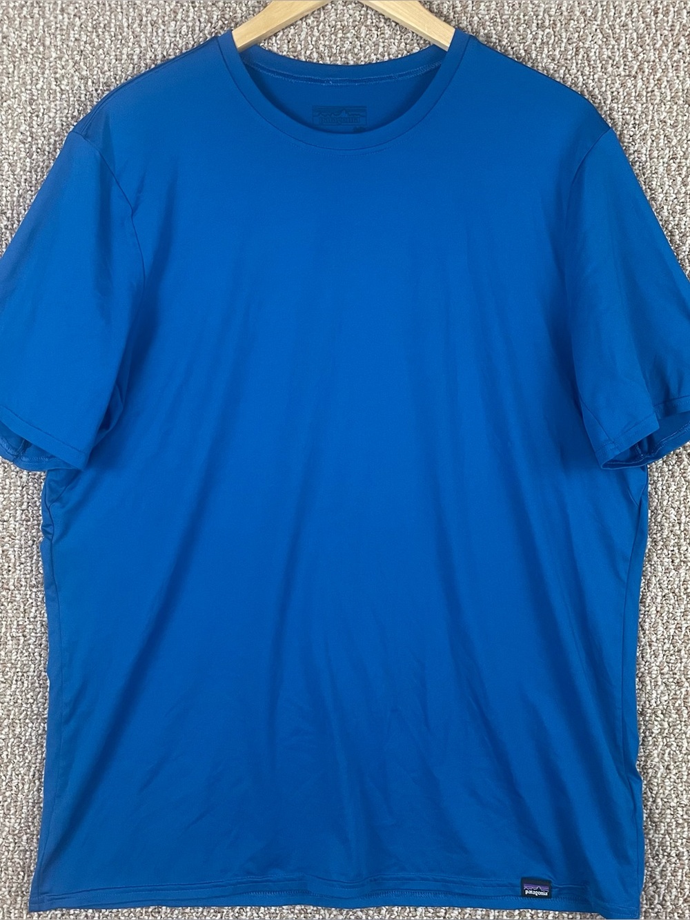 Patagonia Shirt Mens XL Blue Capilene Base Layer Performance Daily Gym  A89